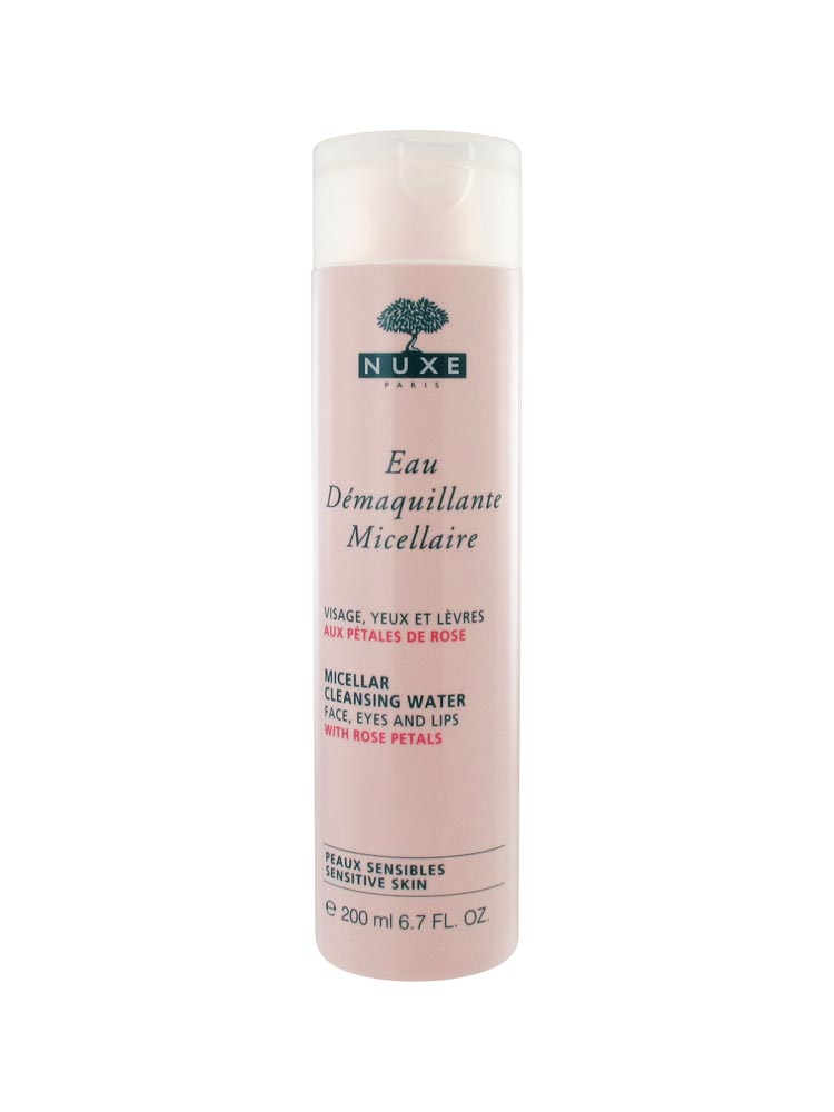 nuxe micellar cleansing water with rose petals