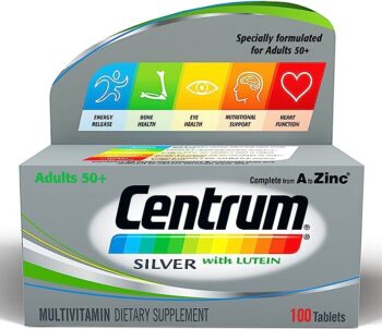 Centrum Silver With Lutein 100 Tablets